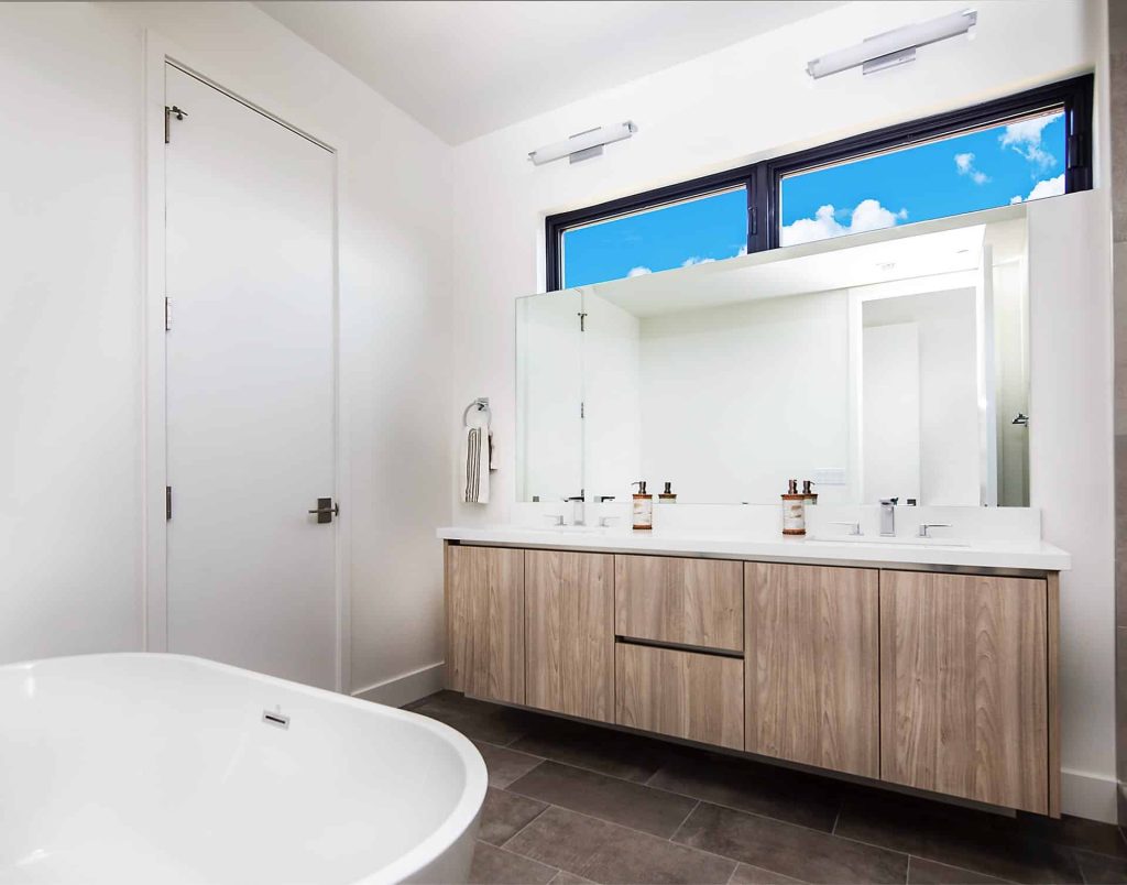 Viridian Townhomes bathroom - architectural design by Elliott Workgroup