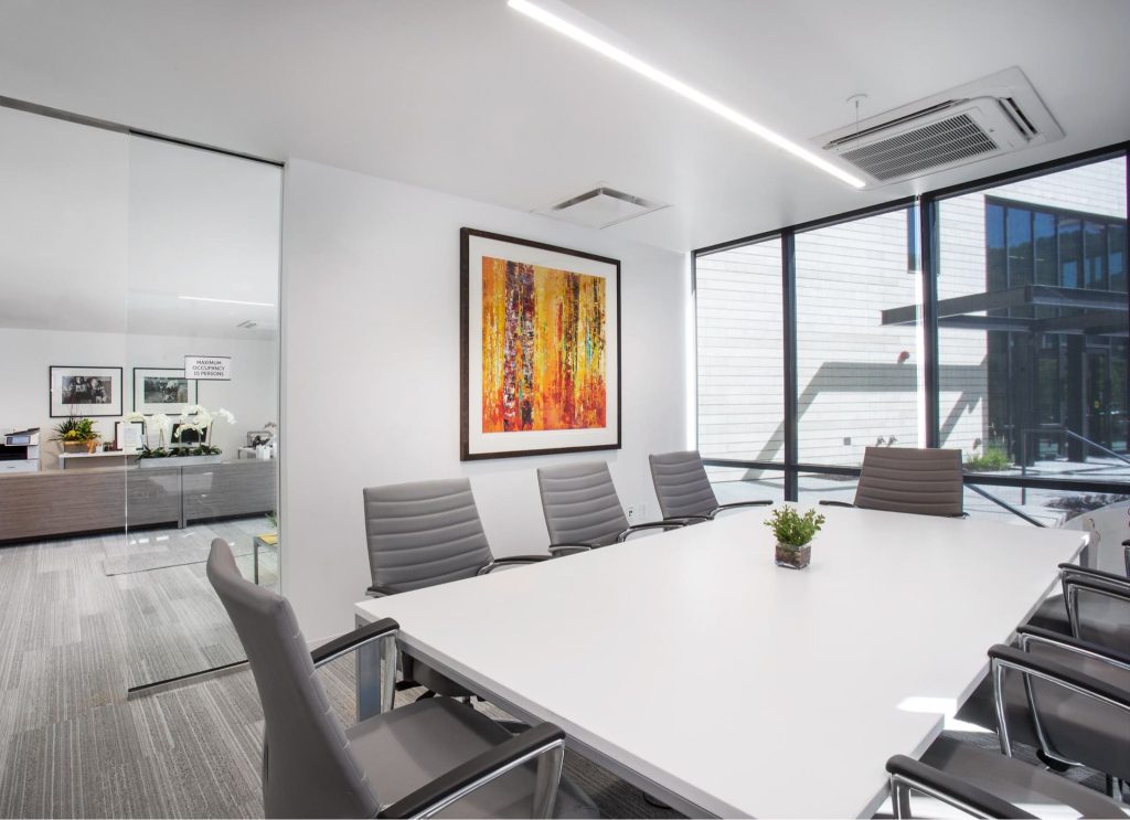 Conference room, Christian Center of Park City, architectural design by Elliott Workgroup