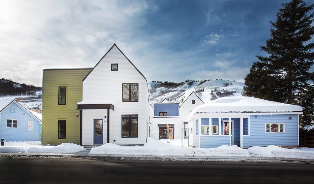 Woodside Park Affordable Housing, architectural design by Elliott Workgroup