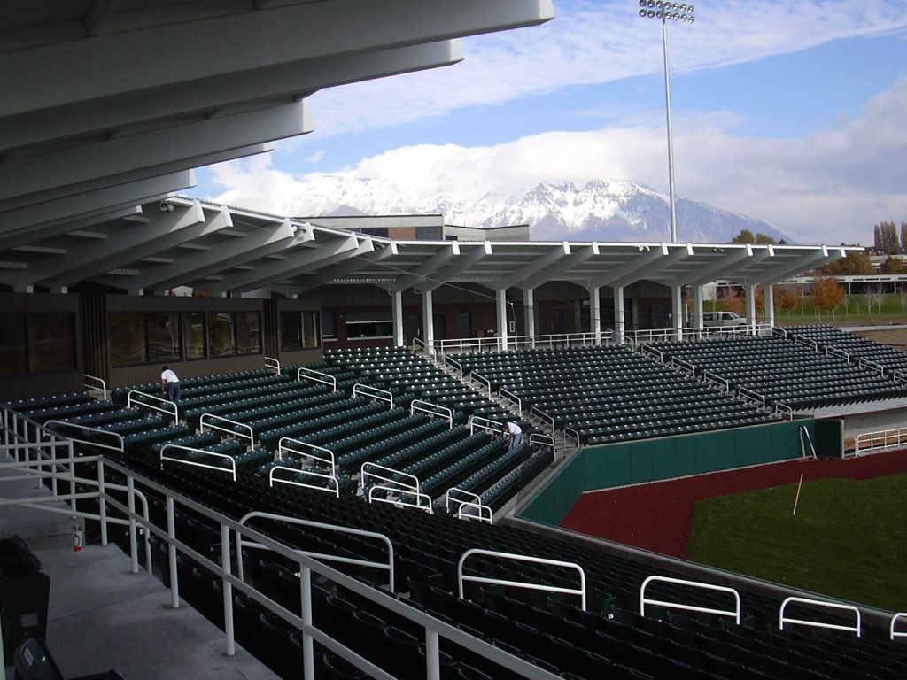 Stands at UCCU Ballpark, architectural design by Elliott Workgroup