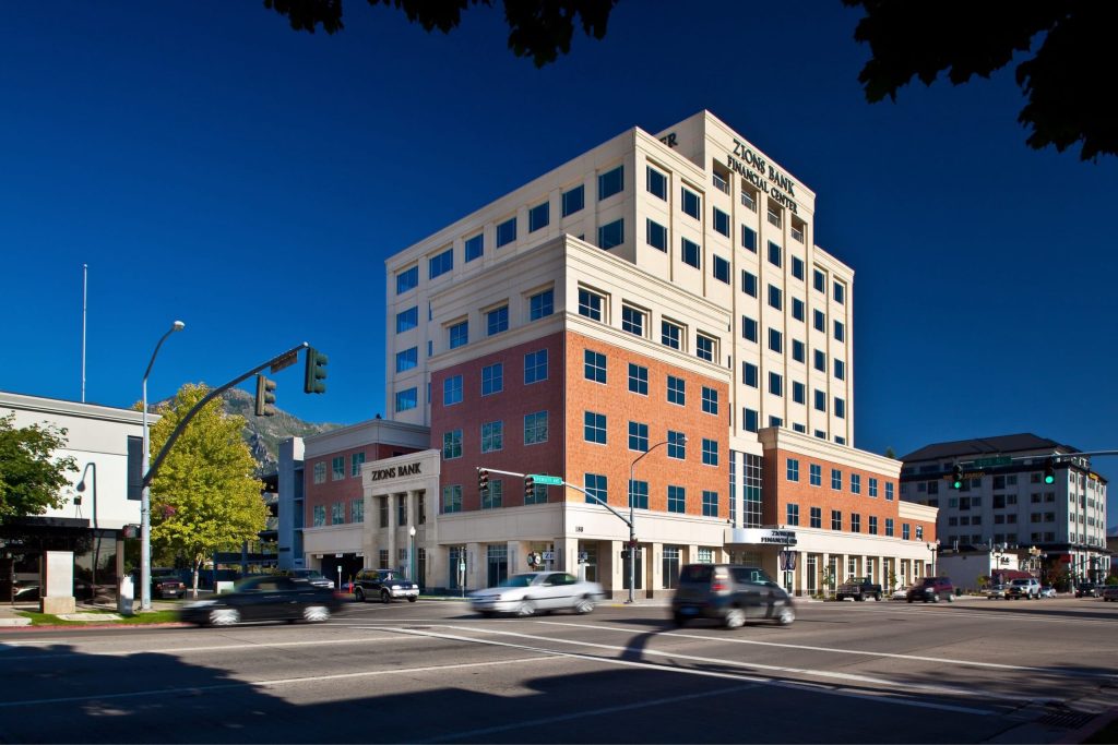 Zions Bank Financial Center, architectural design by Elliott Workgroup