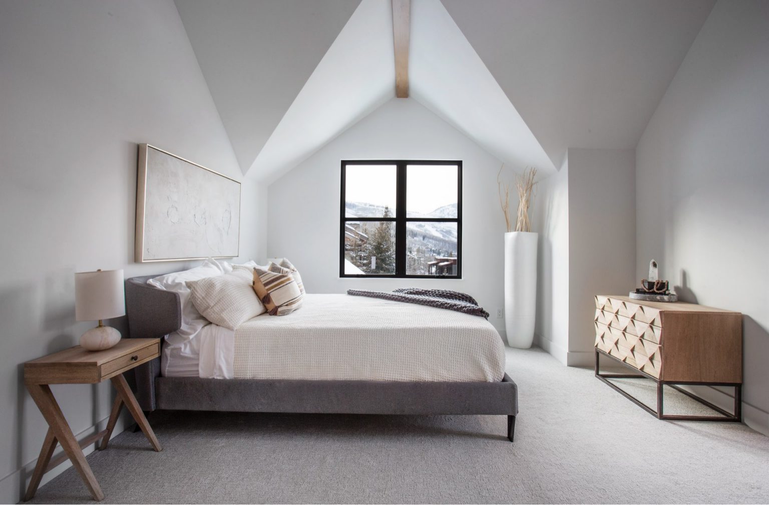 Bedroom, Lilac Hill Duplex Addition, architectural design by Elliott Workgroup