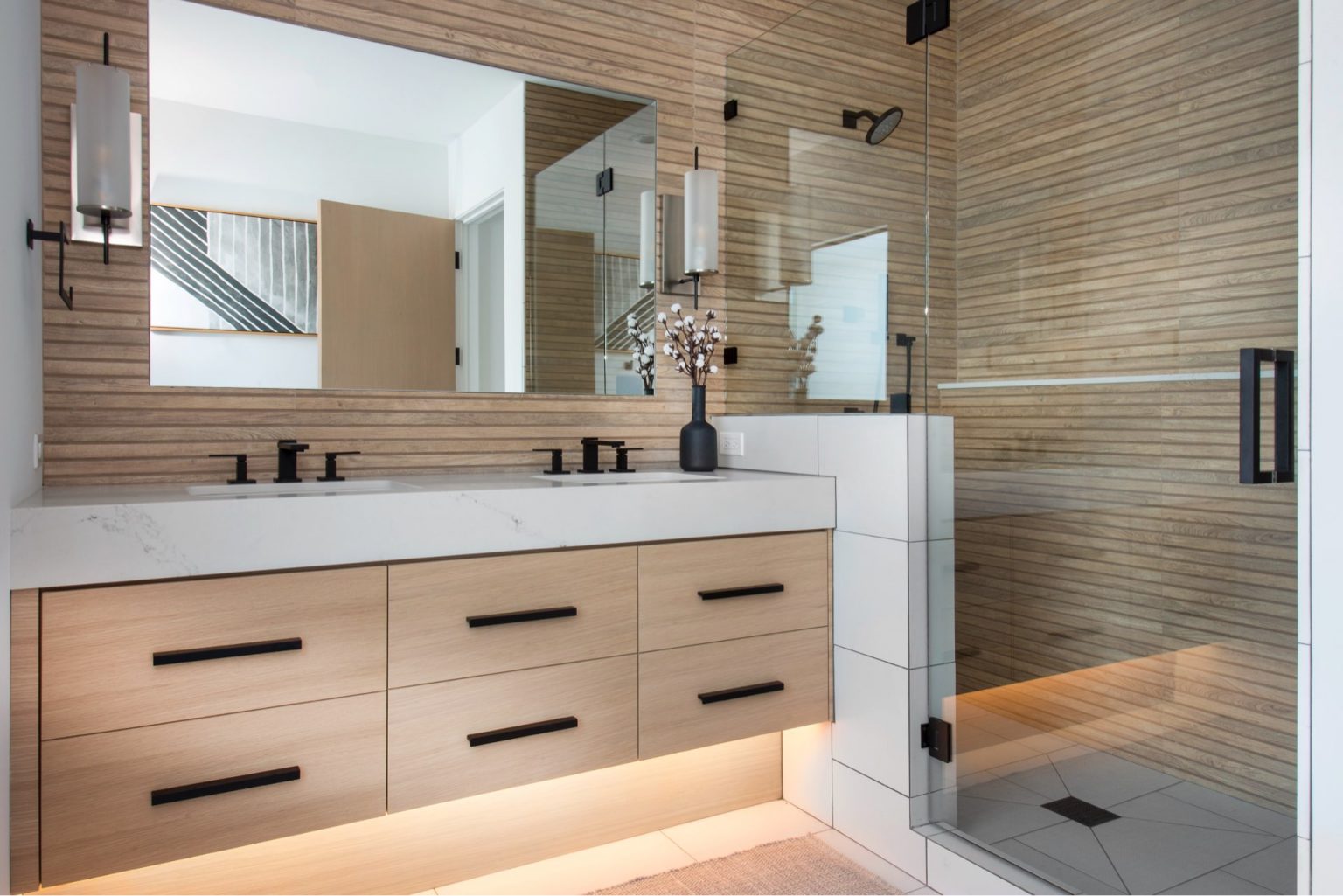 Bathroom, Lilac Hill Duplex Addition, architectural design by Elliott Workgroup